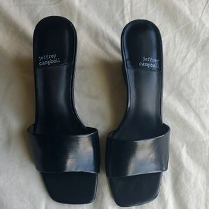 Jeffrey Campbell Black Women's Slide Sandals